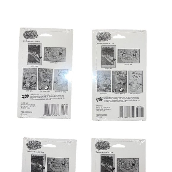 NIP American Greetings Hot Shots Vintage 2000 5 Pack Birthday Cards Nickelodeon - Picture 5 of 7